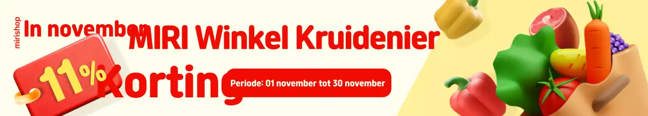 Red Simple Kruidenierskorting