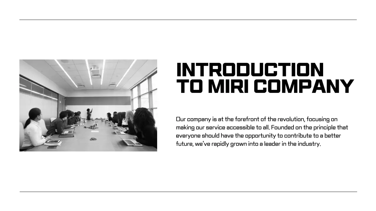 Black Modern Employee Guide Presentation