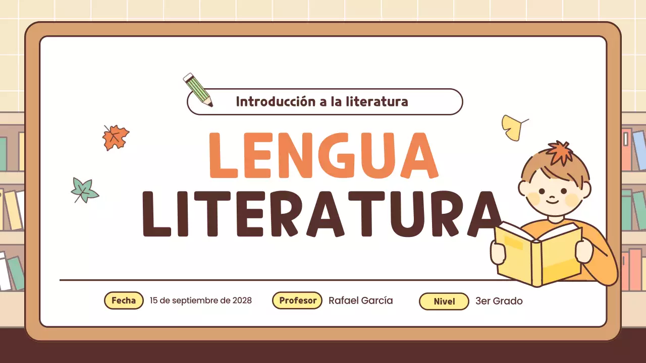 curso de literatura simple naranja