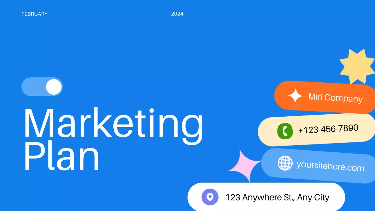 Blue Modern Marketing Plan Presentation