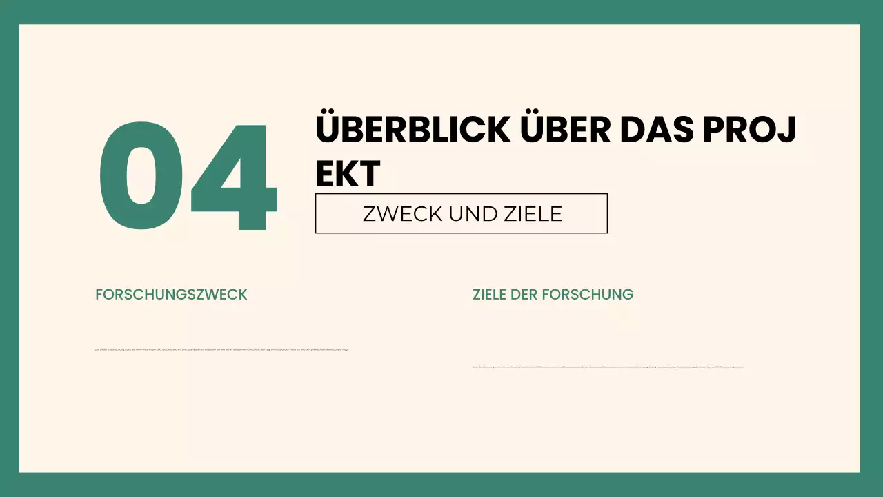 Green Modern Group Projektpräsentation