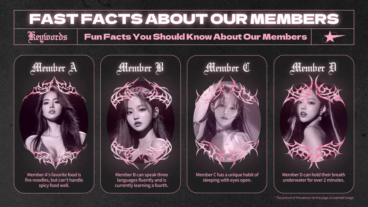 핑크 고딕 팬덤 가이드 프레젠테이션