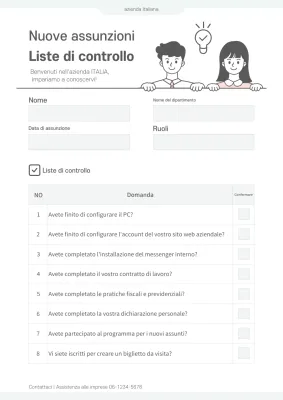 Lista di controllo per l'adesione a Mint Simple