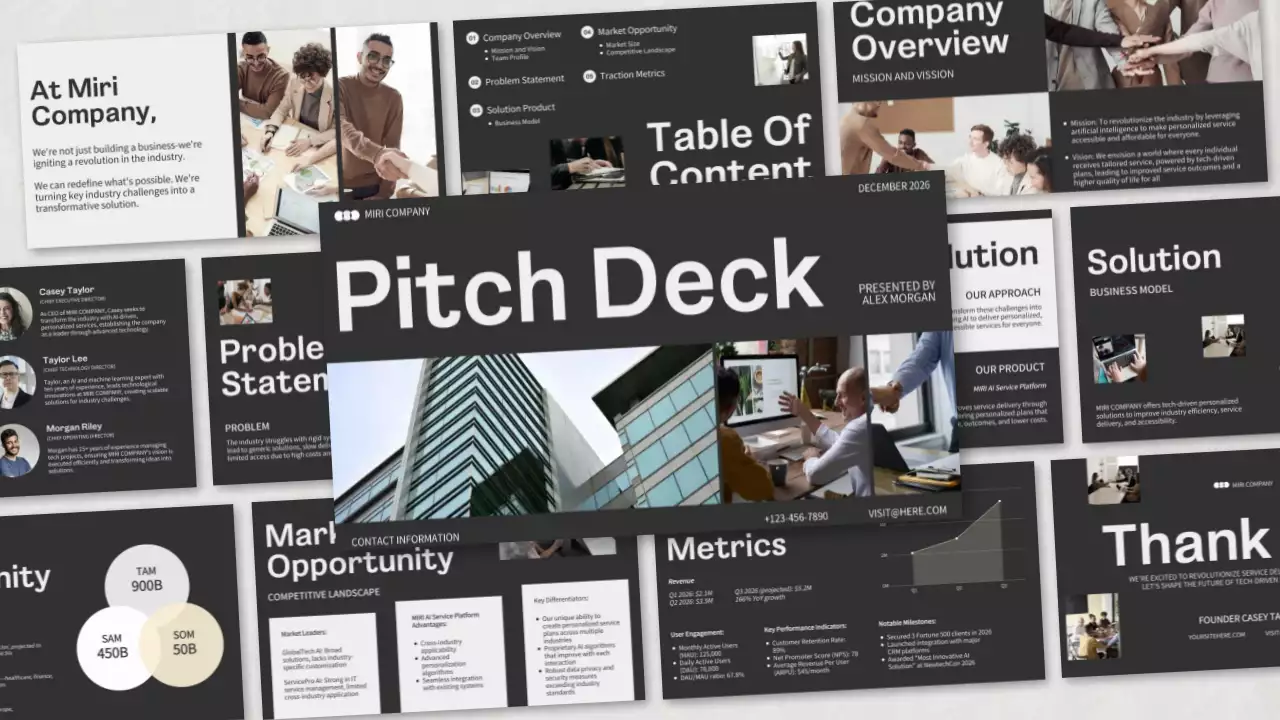 Black Professional Business Presentation