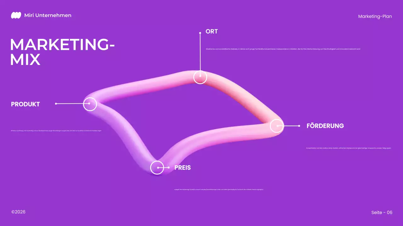 lila fett modern 3d marketing plan