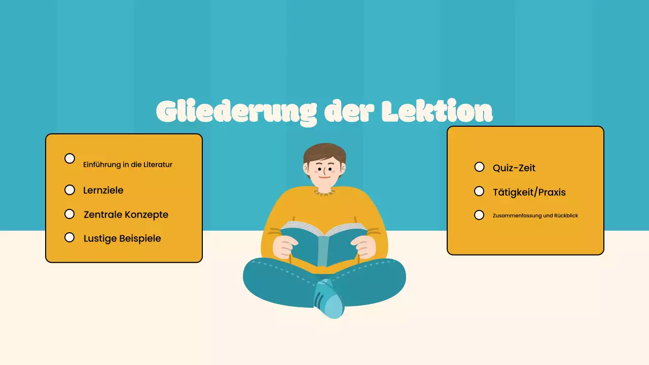 Einfacher Literaturkurs in Orange