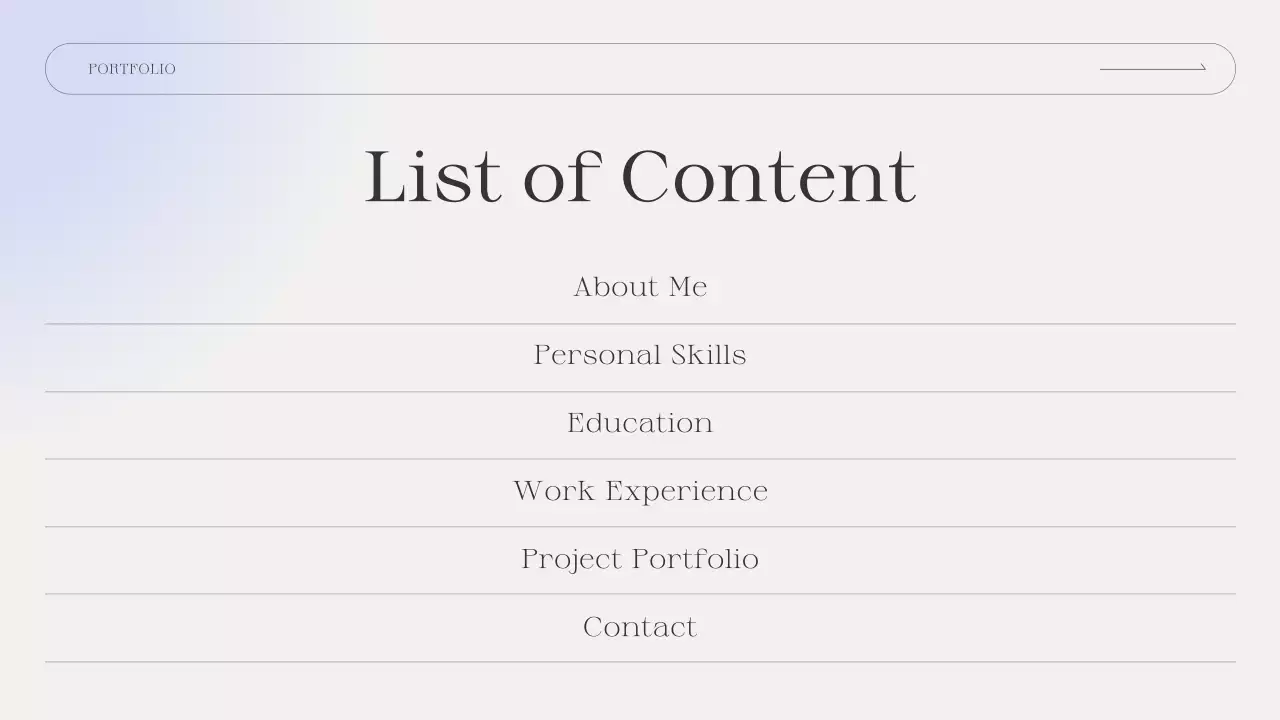 Presentasi Resume Portofolio Elegan Putih