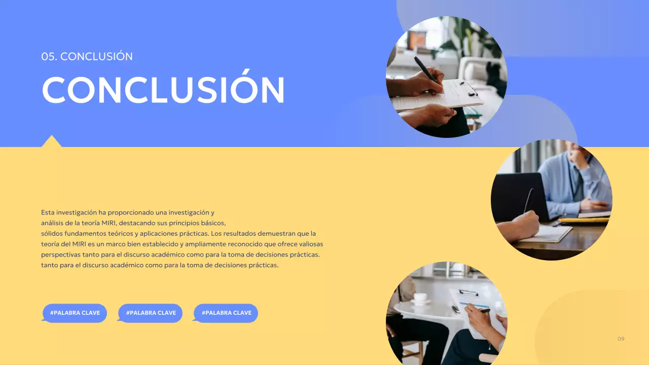 blue modern informe de proyecto de grupo