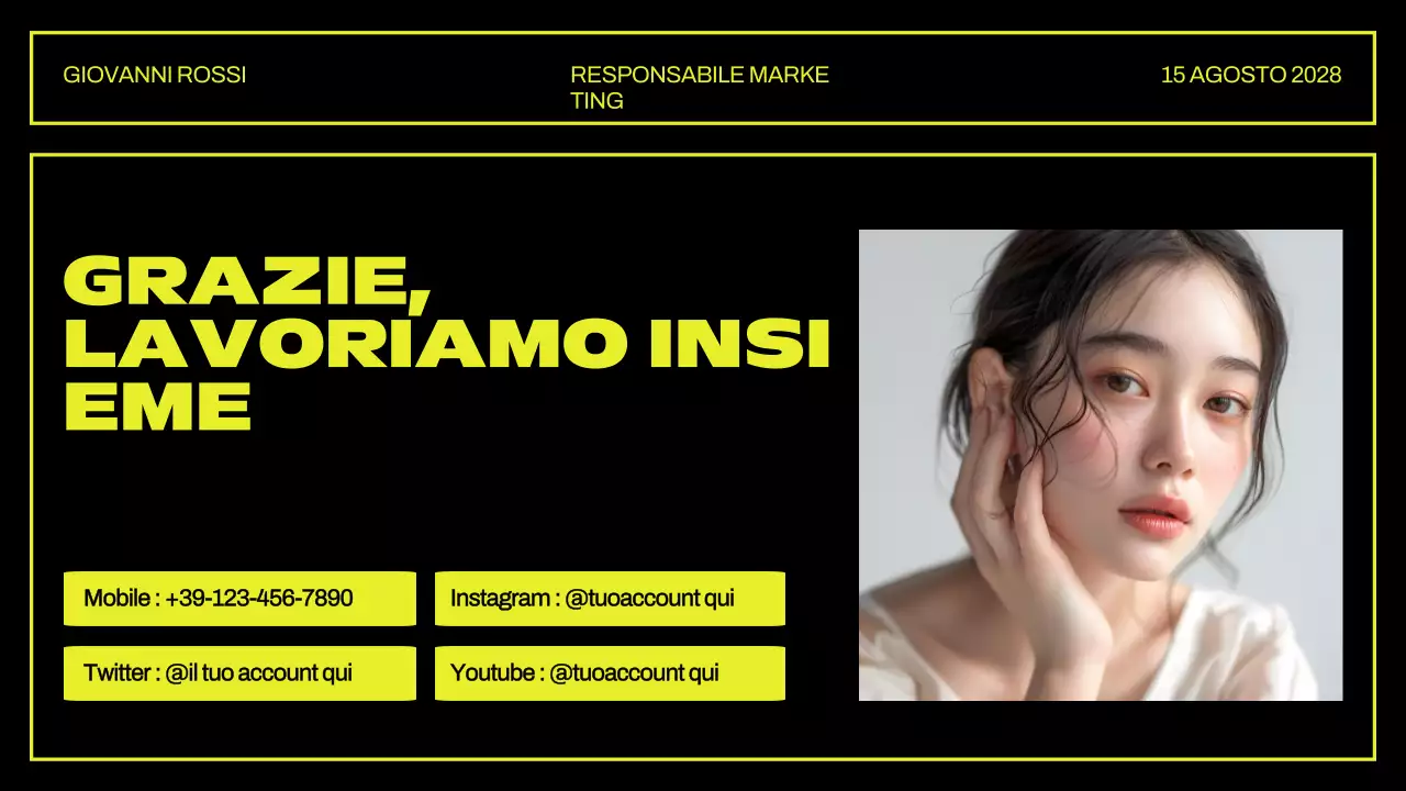 Presentazione del portafoglio creativo