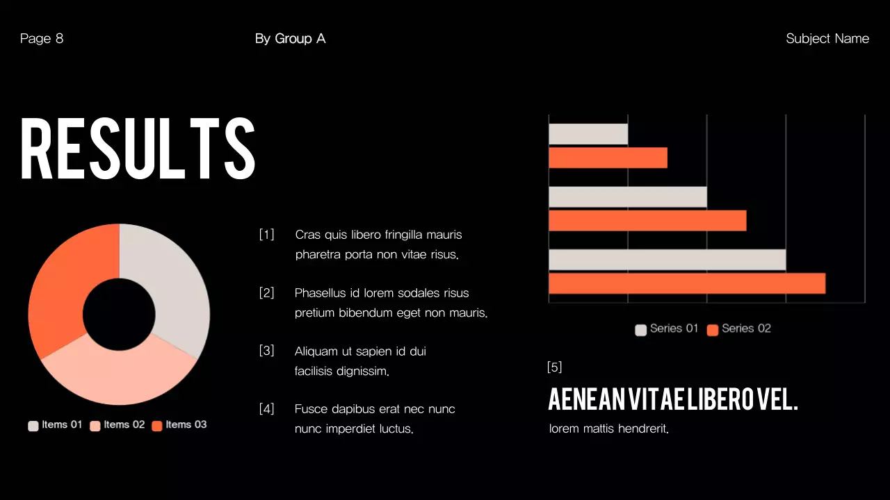 Trình bày dự án Orange Modern
