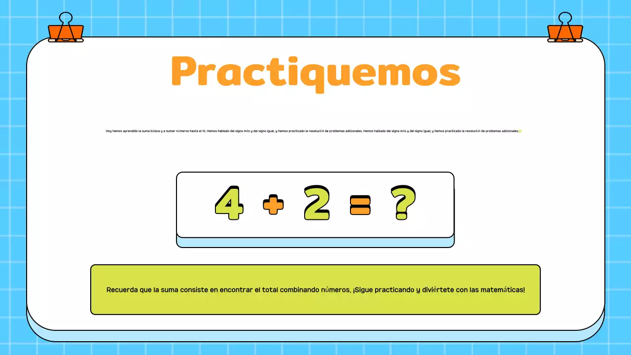 Azul alegre curso de matemáticas