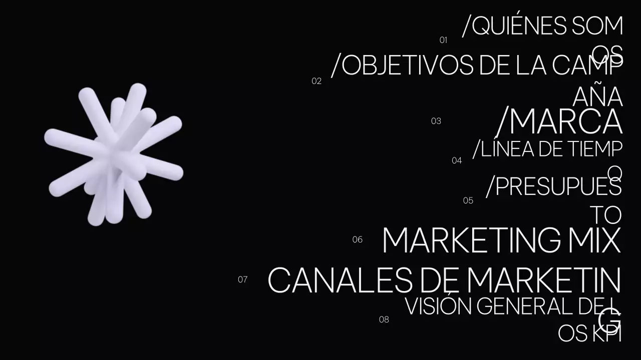 Plan de marketing Black Modern