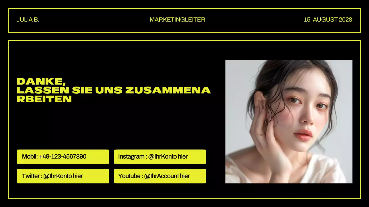 Kreative Portfolio-Präsentation