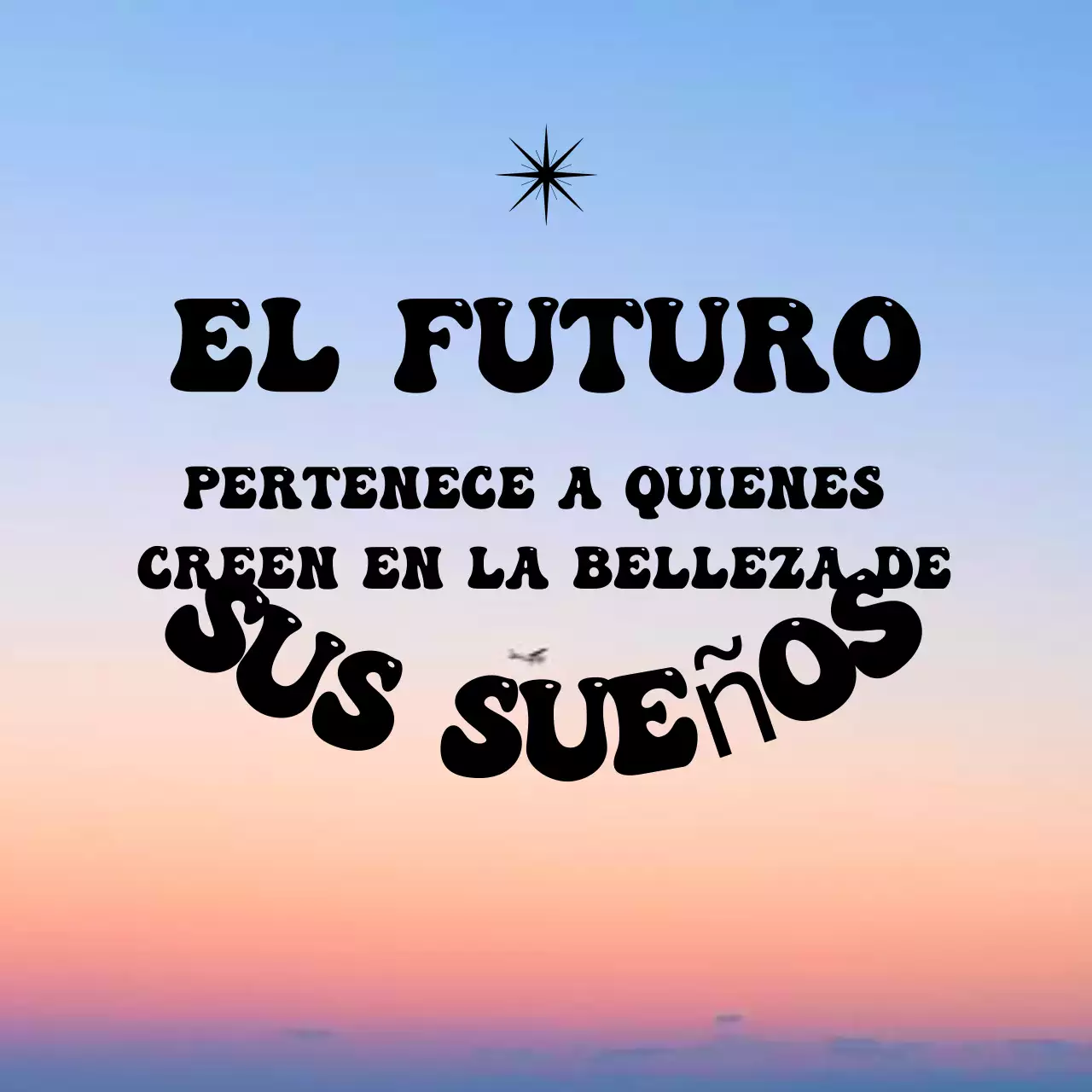 melocotón retro anuncio inspirador