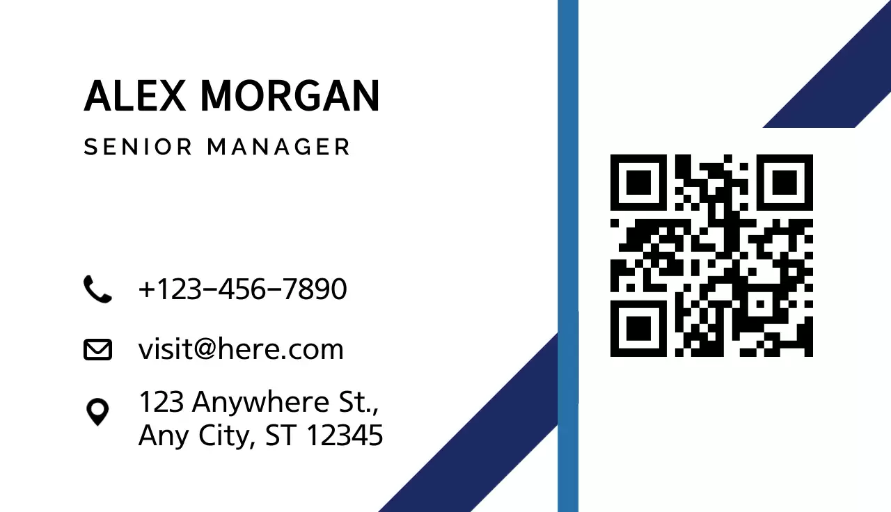 White Modern Business Card