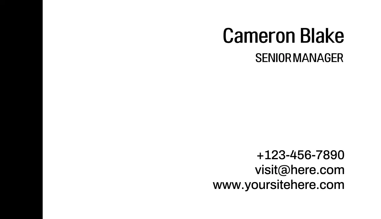 White Minimal Business Card