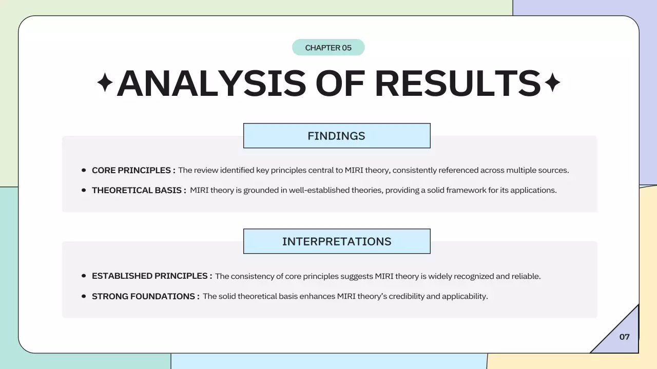 Colorful Minimal Project Presentation