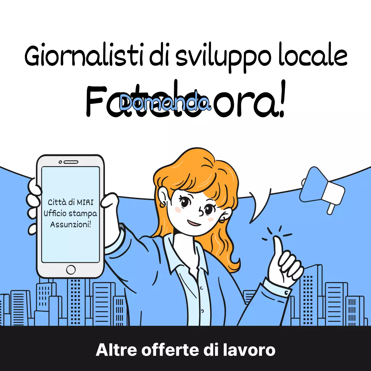 Azzurro e semplice per i giornalisti di sviluppo locale
