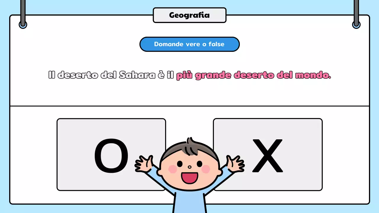 annuncio quiz fumetto blu