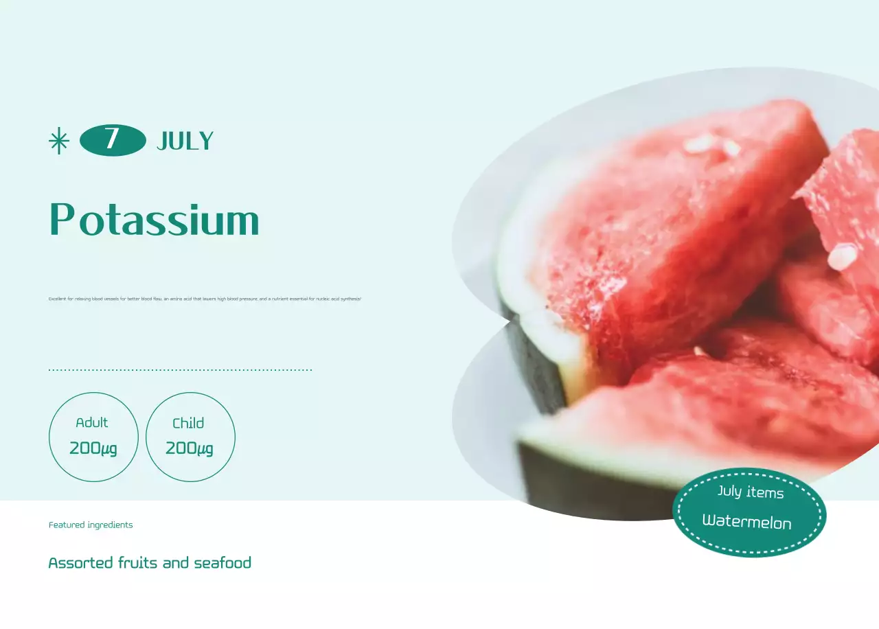 Hospital calendar with green photo frame