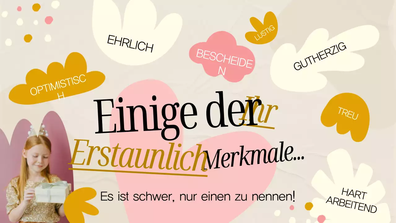 Rosa und graue minimale Geburtstagskarte