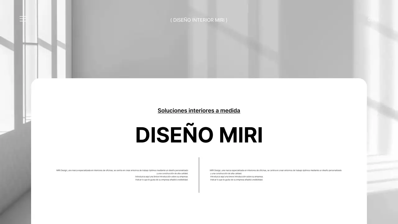 Un briefing de marca para un moderno interior de oficina en blanco y negro