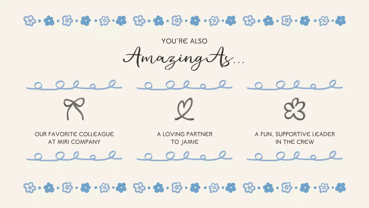 Blue Simple Birthday Invitation Presentation