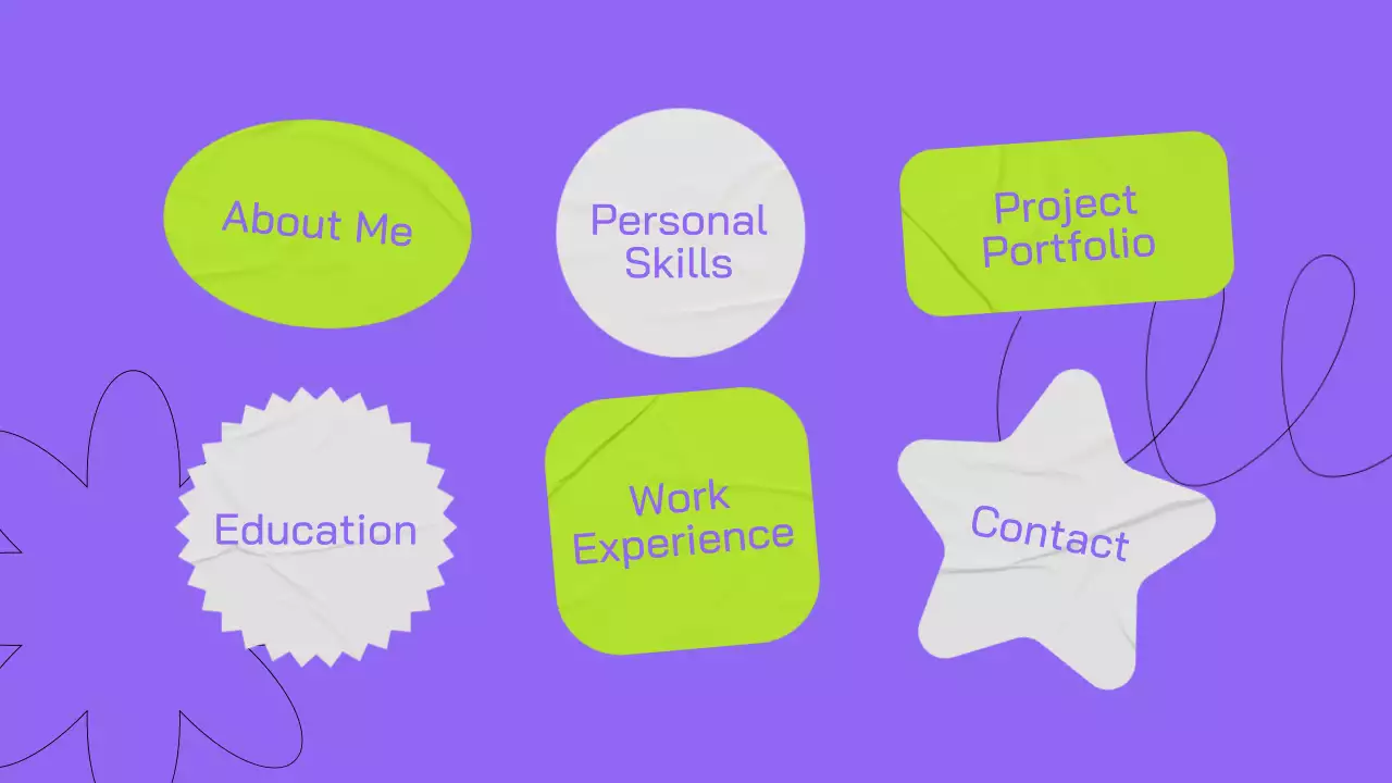 Purple Modern Portfolio Resume Presentation