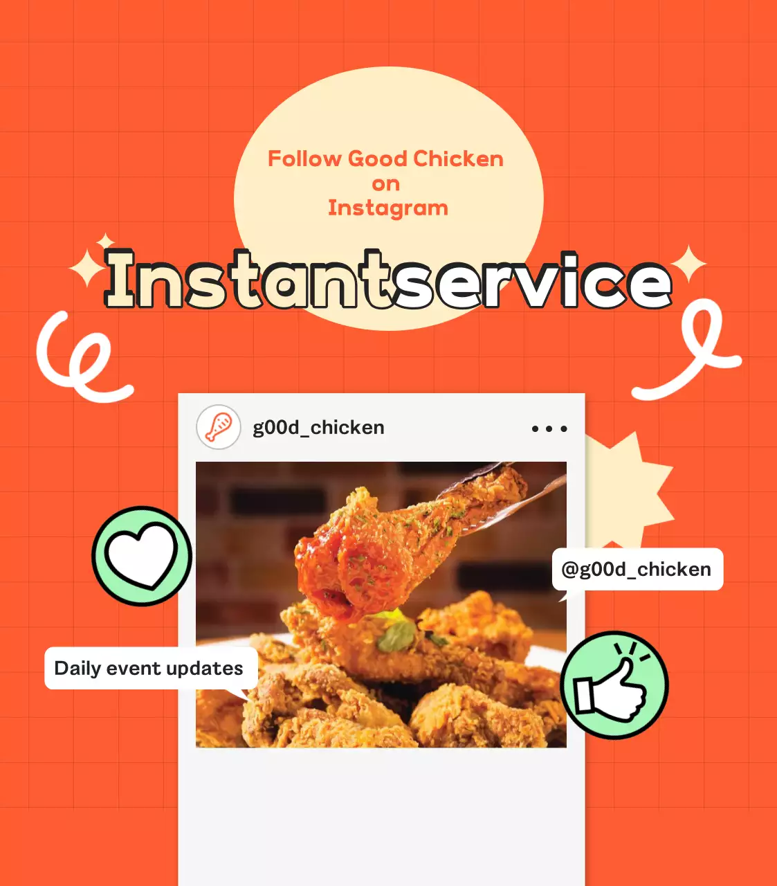 Promosi media sosial Orange Pop