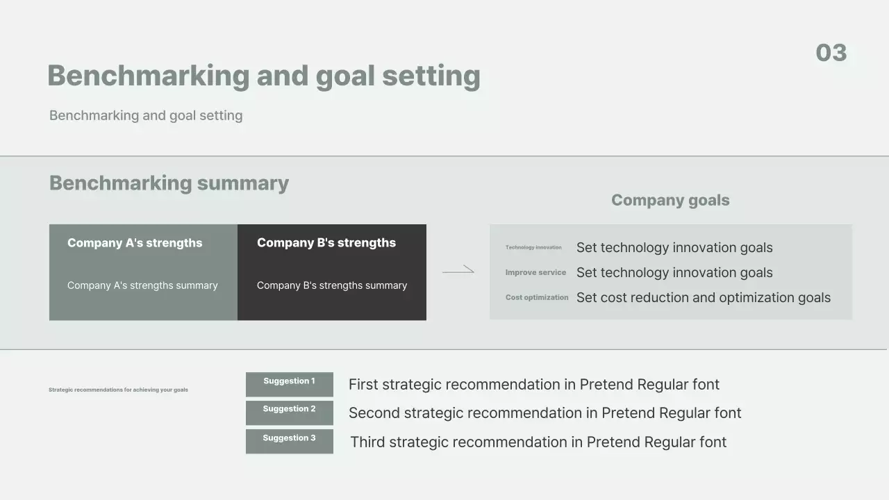 Apresentação de negócios minimalista cinza