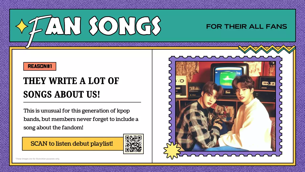 퍼플 레트로 팬 가이드 프레젠테이션