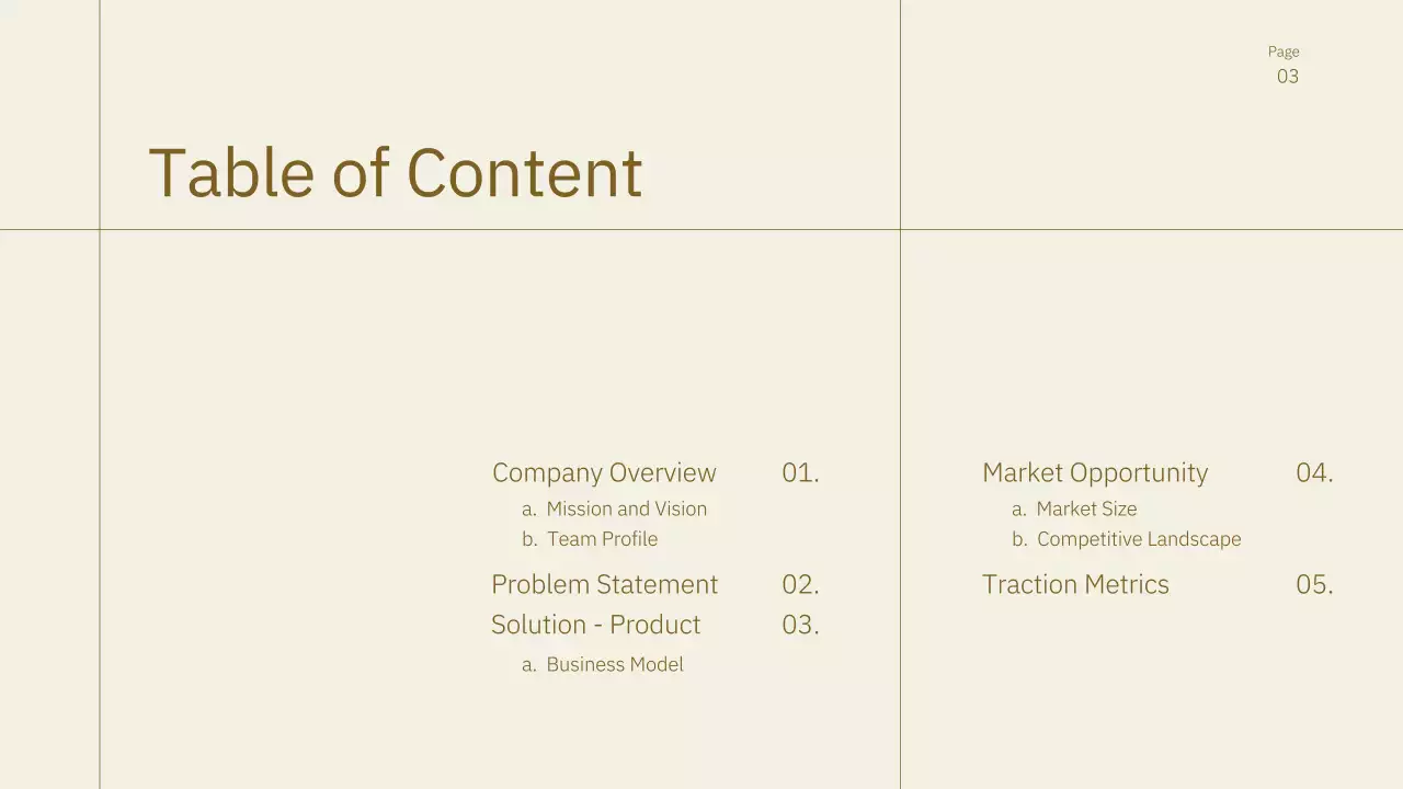 Brown Minimal Business Pitch Presentation