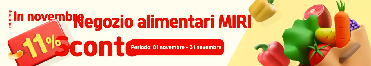 Sconto rosso per la spesa semplice