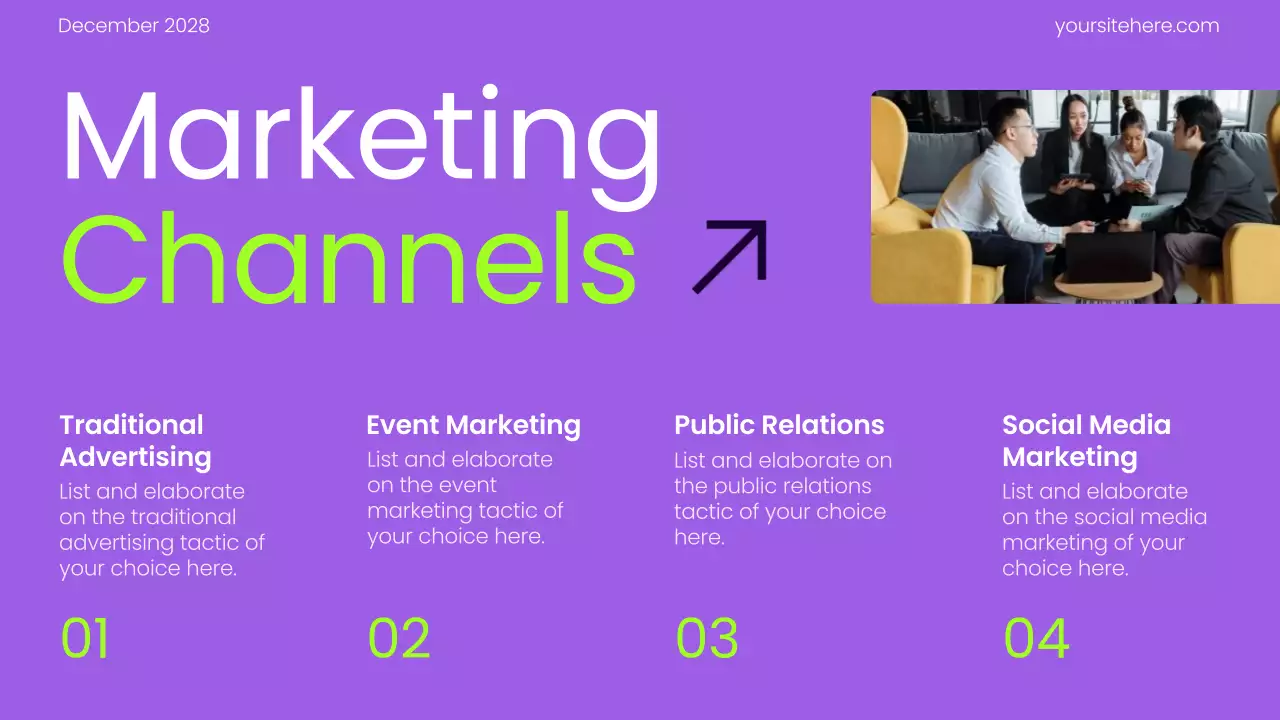 Purple Modern Marketing Plan Presentation