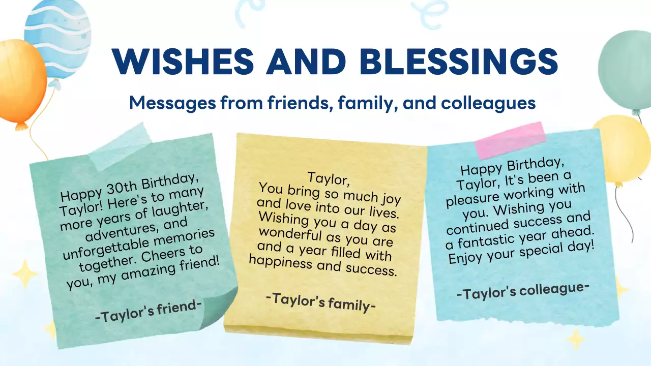 Blue Minimal Birthday Invitation Presentation