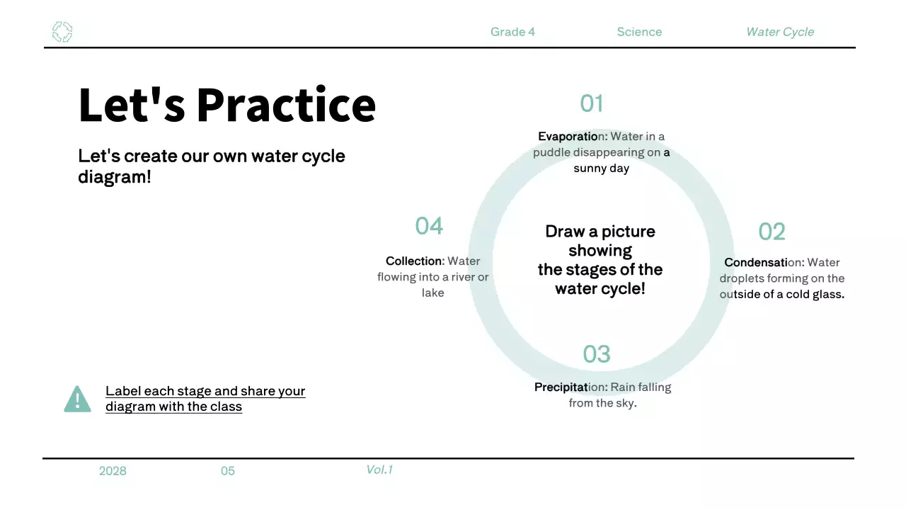 Apresentação da lição Blue Modern Water