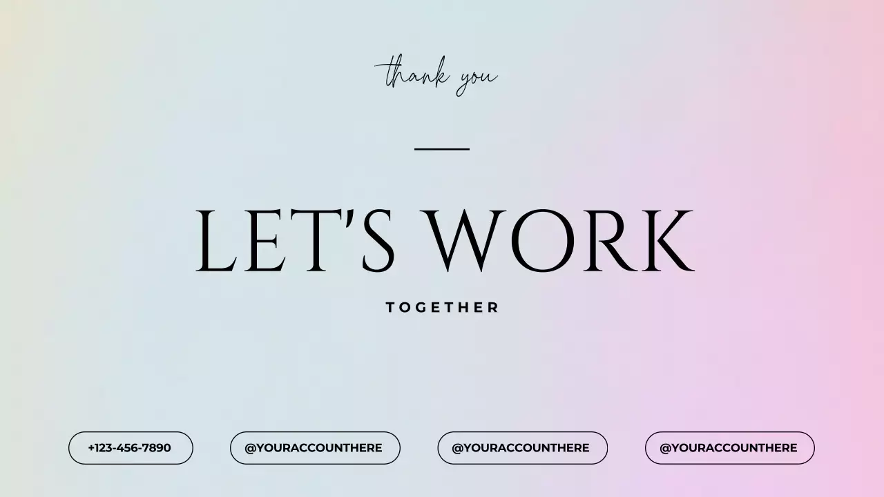 Pastel elegant portfolio presentation template