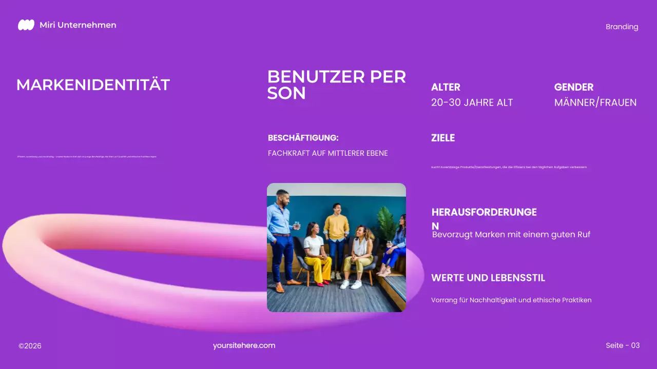 lila fett modern 3d marketing plan