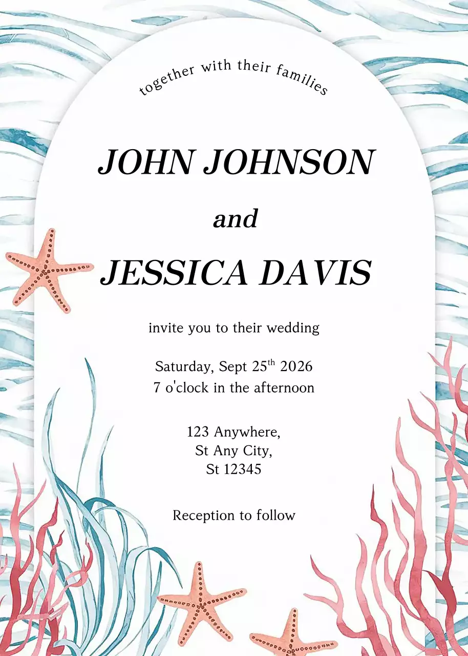 Thiệp cưới màu trắng thanh lịch