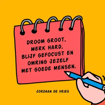 gele comic motivatiekaart