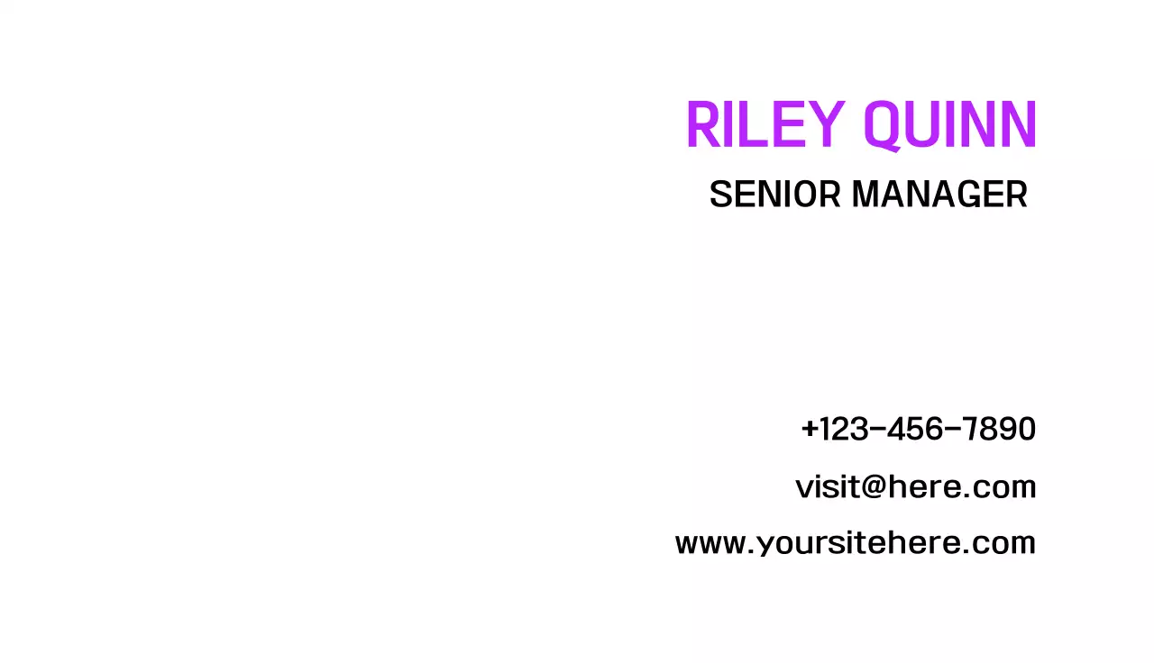 White Minimal Business Card