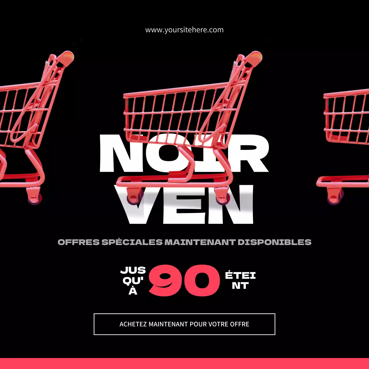 black bold sale promotion