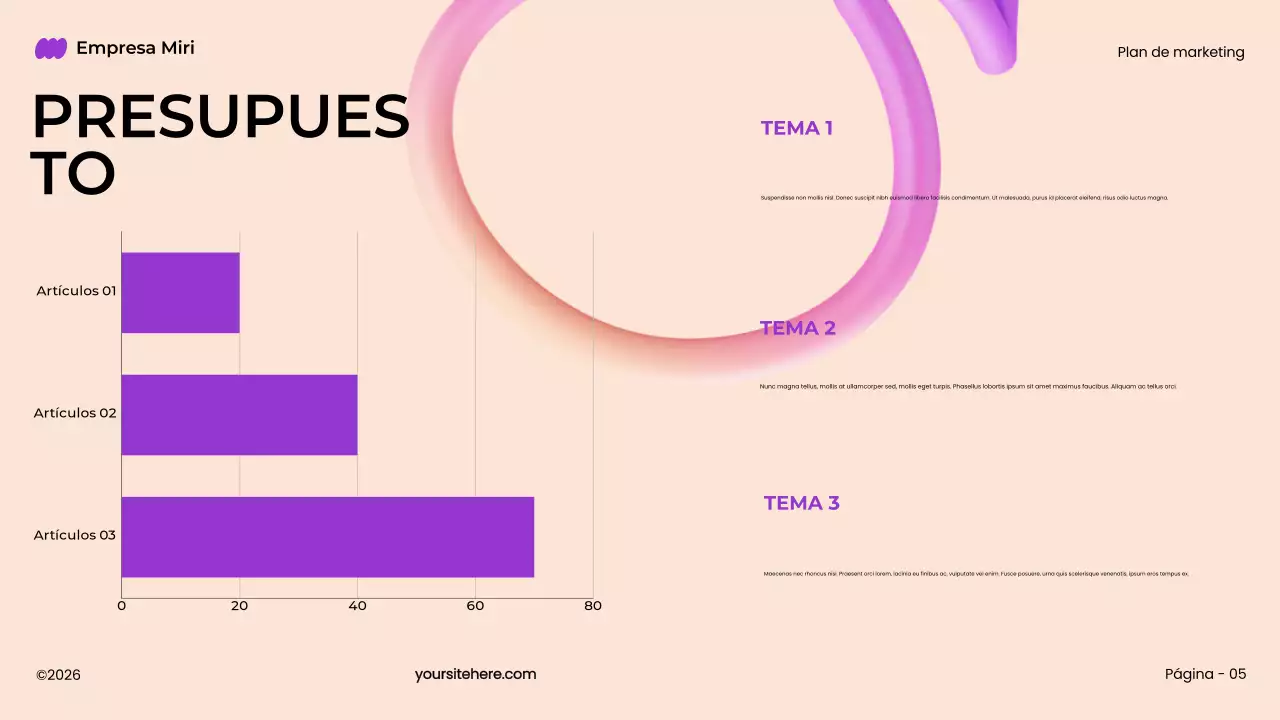 purple bold modern 3d marketing plan