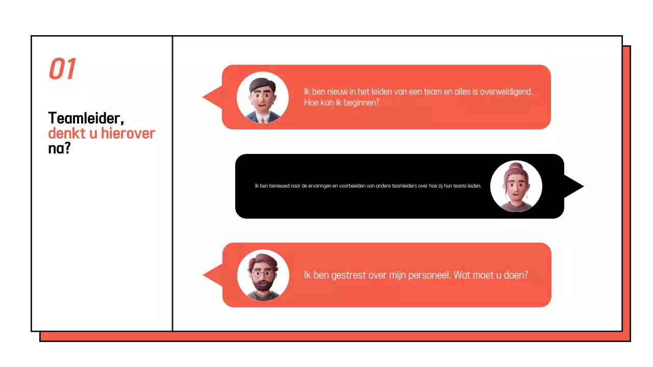 Promoot een eenvoudig intern seminar in wit en oranje