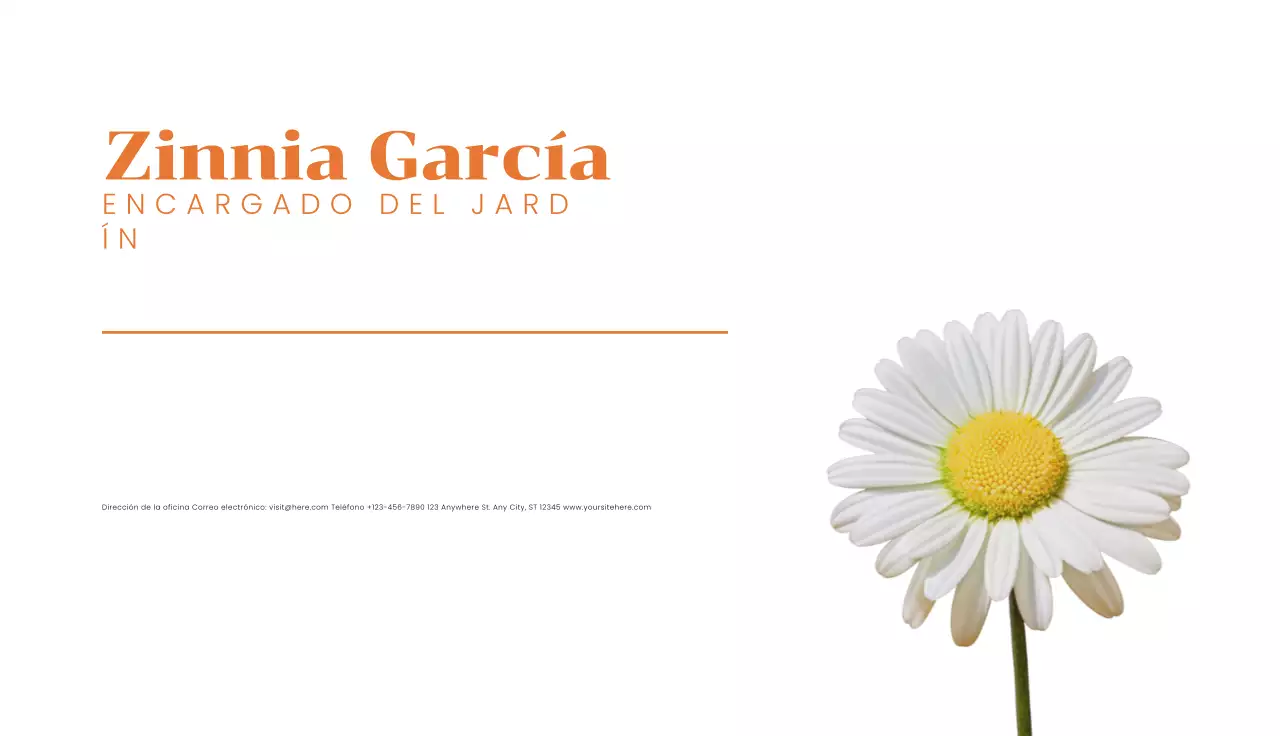 tarjeta de visita minimalista blanca