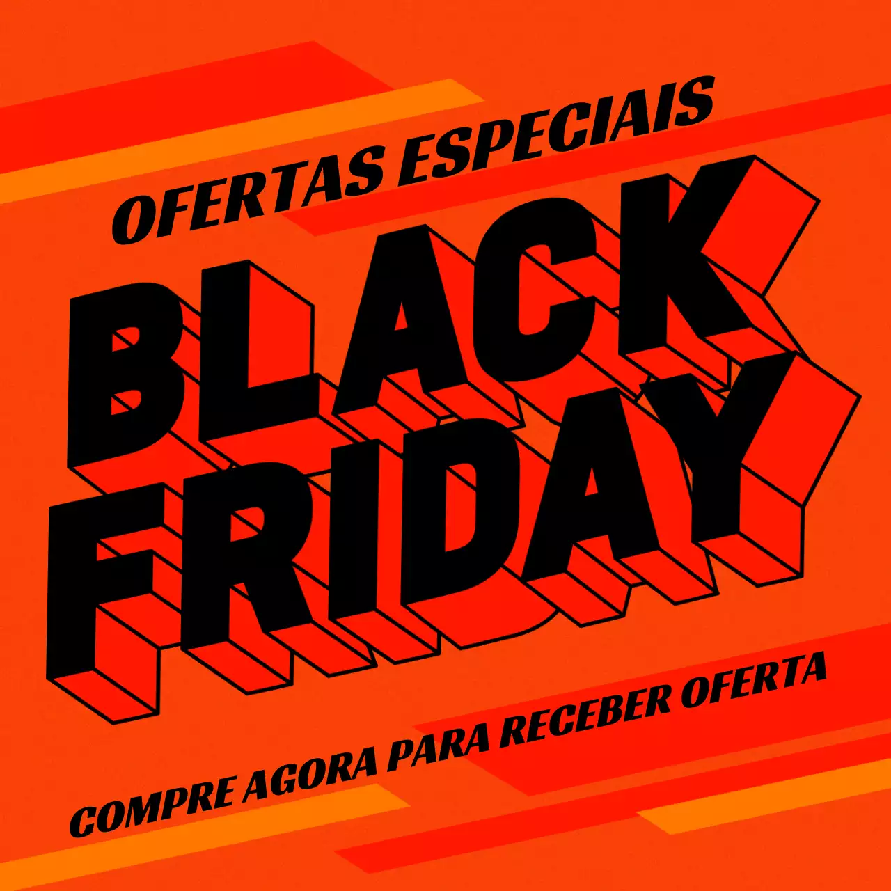 promoção Black Friday da orange bold