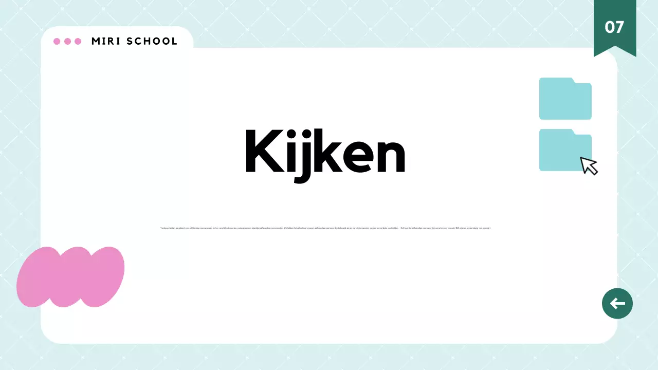 Roze Modern Grammatica Lesmateriaal