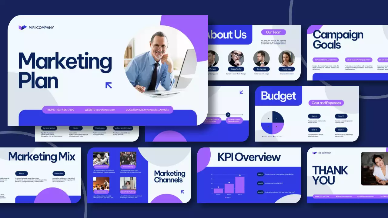 Blue Modern Marketing Presentation