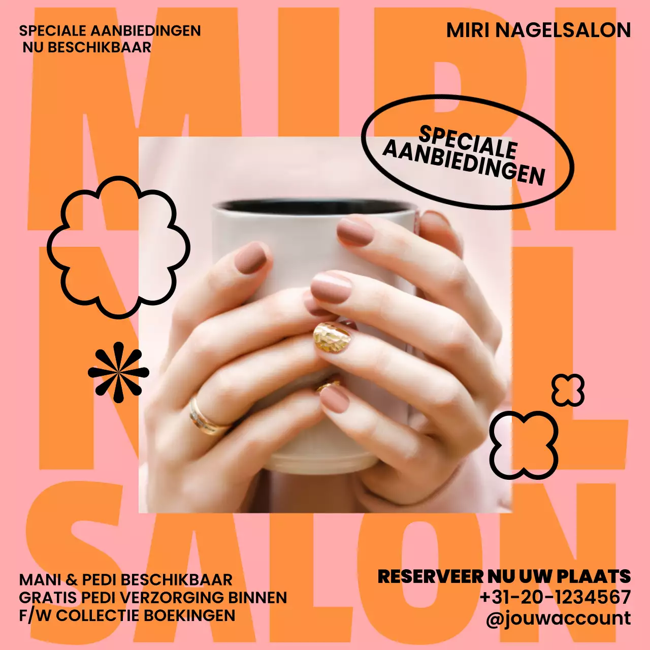 roze trendy nagel promotie