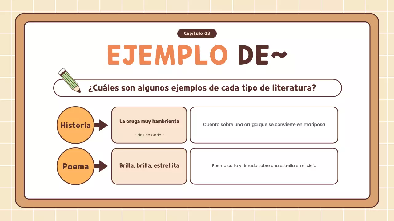 curso de literatura simple naranja